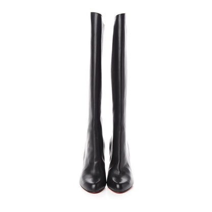 Christian Louboutin Calfskin Opera Marmara Botta 85 Tall Boots 38.5 Black 2 of 8