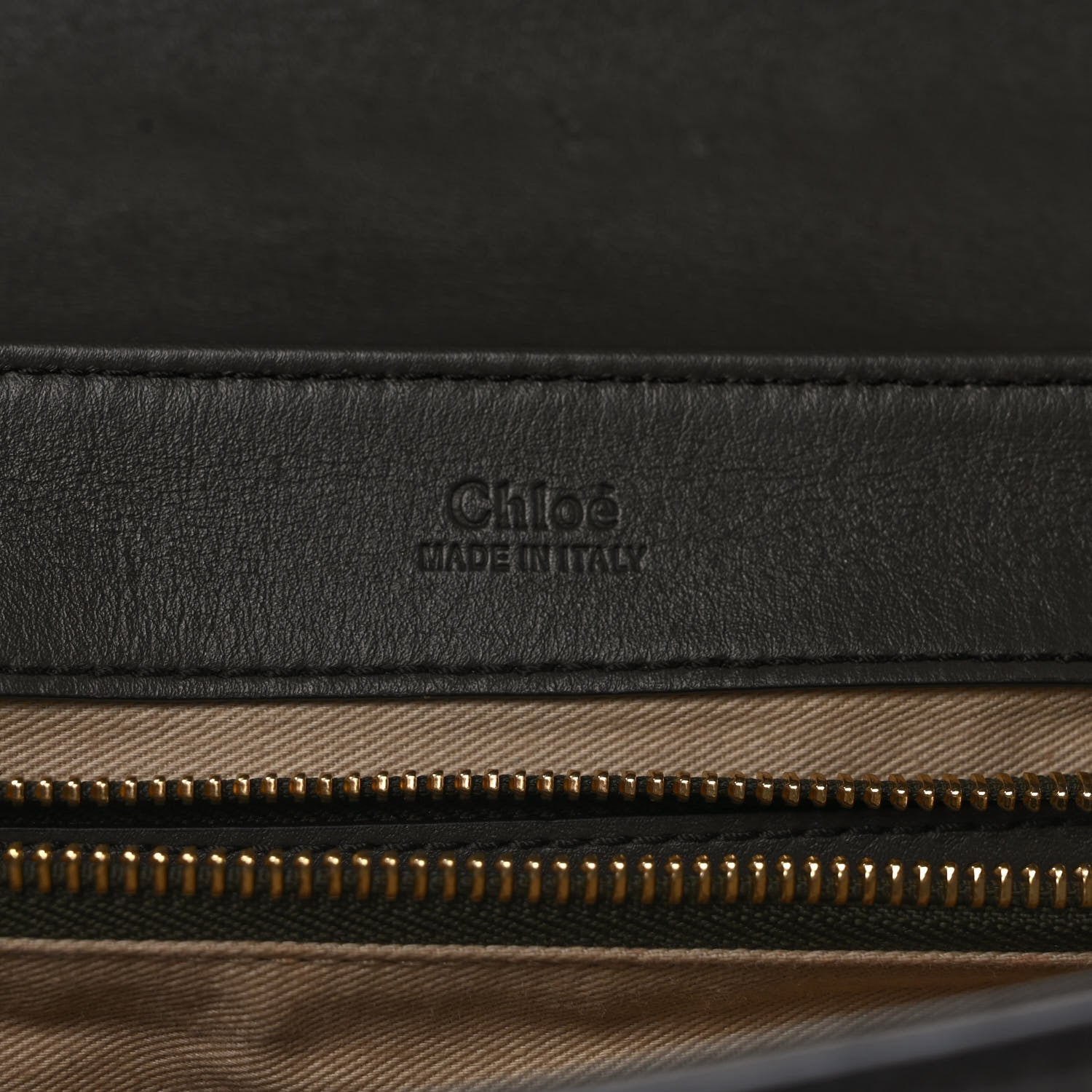 Chloe Calfskin Crocodile Embossed Small C Double Carry Profound Brown 5 of 8
