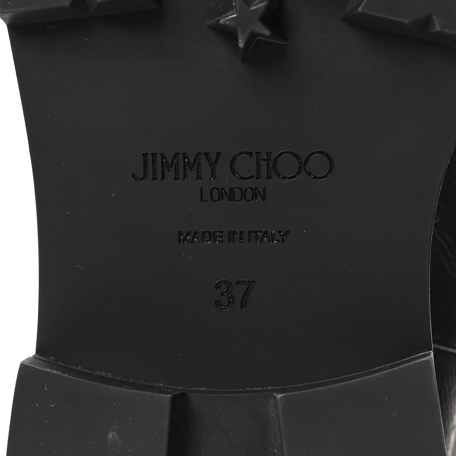 Jimmy Choo Calfskin Fur Boots 37 Black 6 of 6