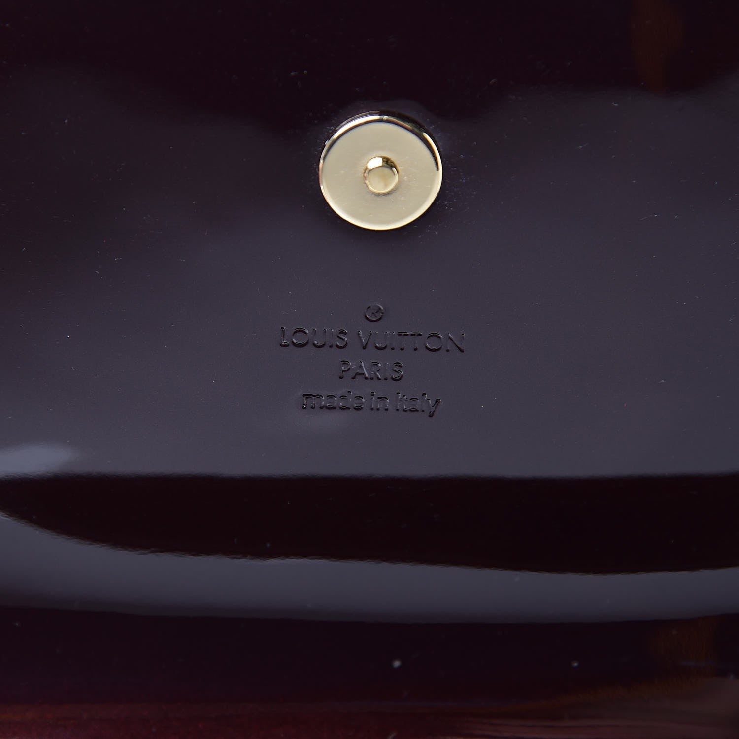 Louis Vuitton Patent Sobe Clutch Amarante 6 of 7