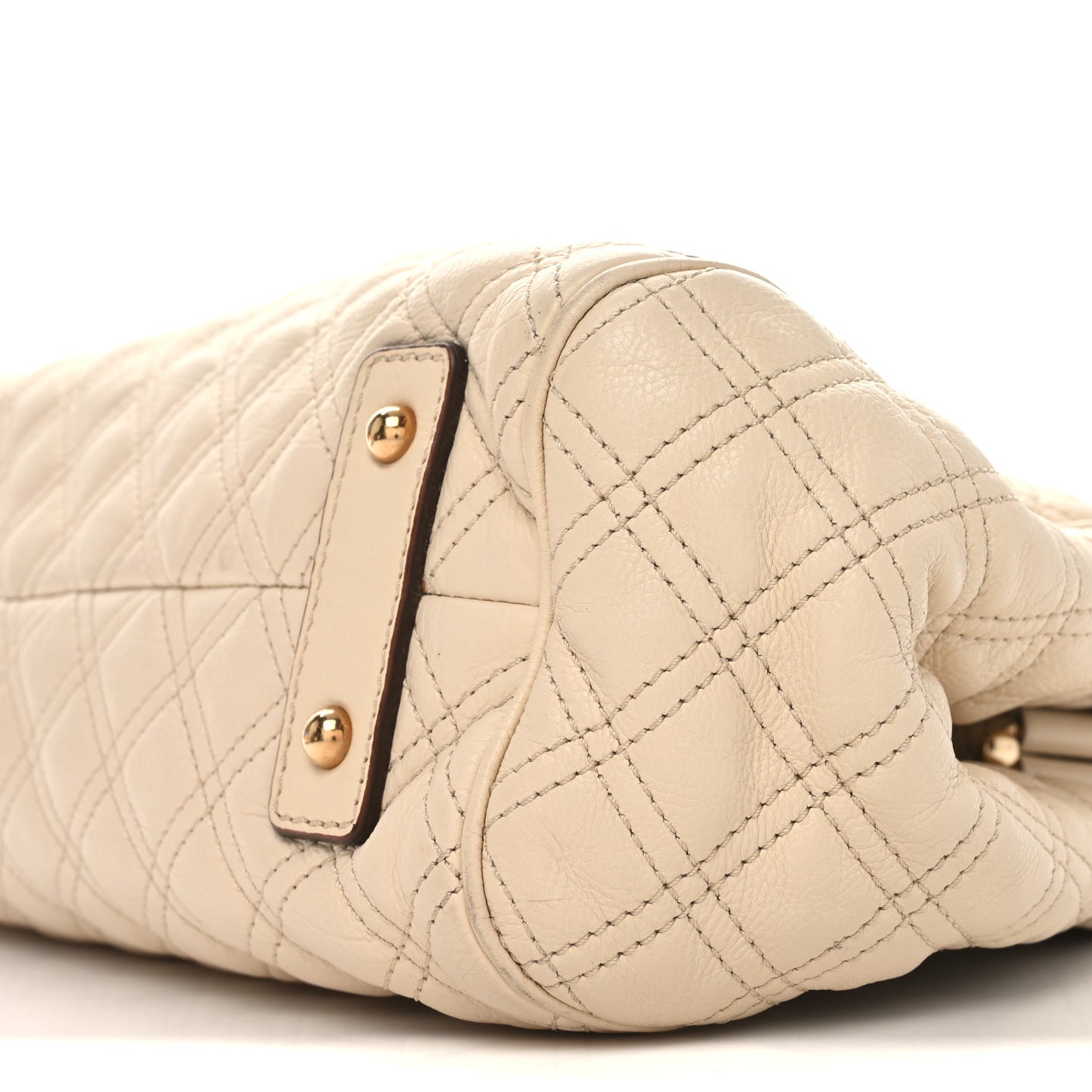 Calfskin Quilted Stam Beige