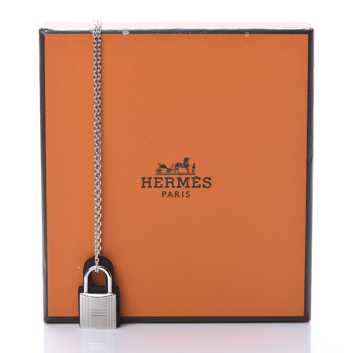 Hermes Swift O'Kelly Pendant Necklace Black 6 of 6