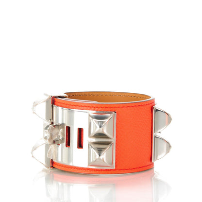 Hermes Epsom Collier De Chien CDC Bracelet Poppy 3 of 6