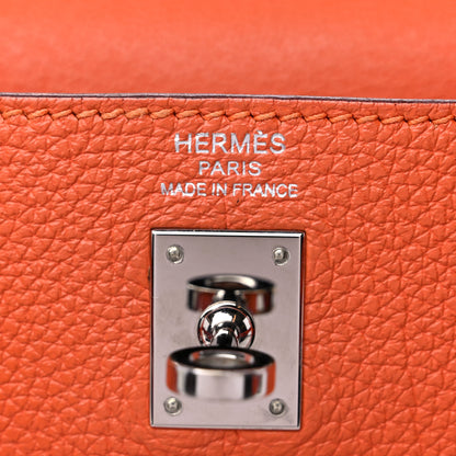Hermes Togo Kelly Retourne 25 Orange 6 of 13