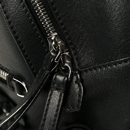 Fendi Vitello Dolce All Over Flowerland Large Backpack Black 7 of 7