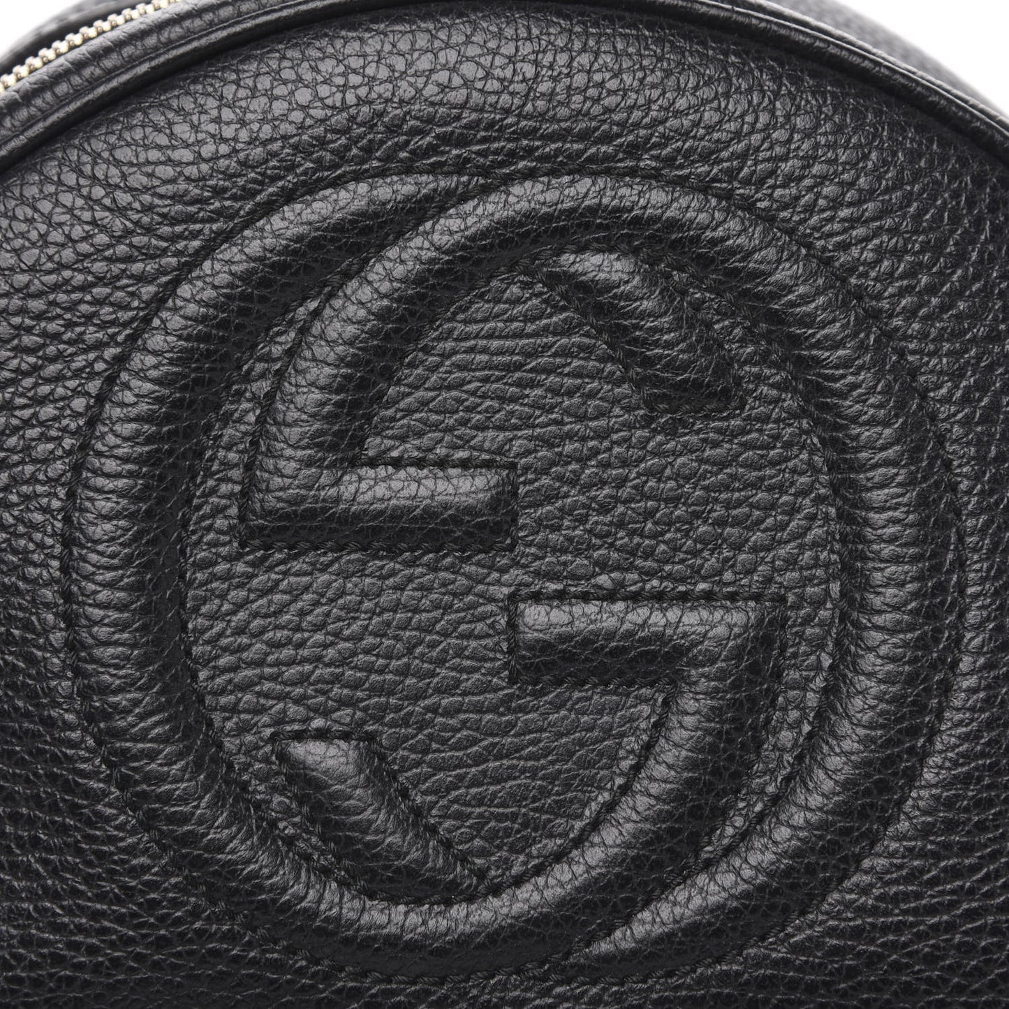 Pebbled Calfskin Soho Chain Backpack Black