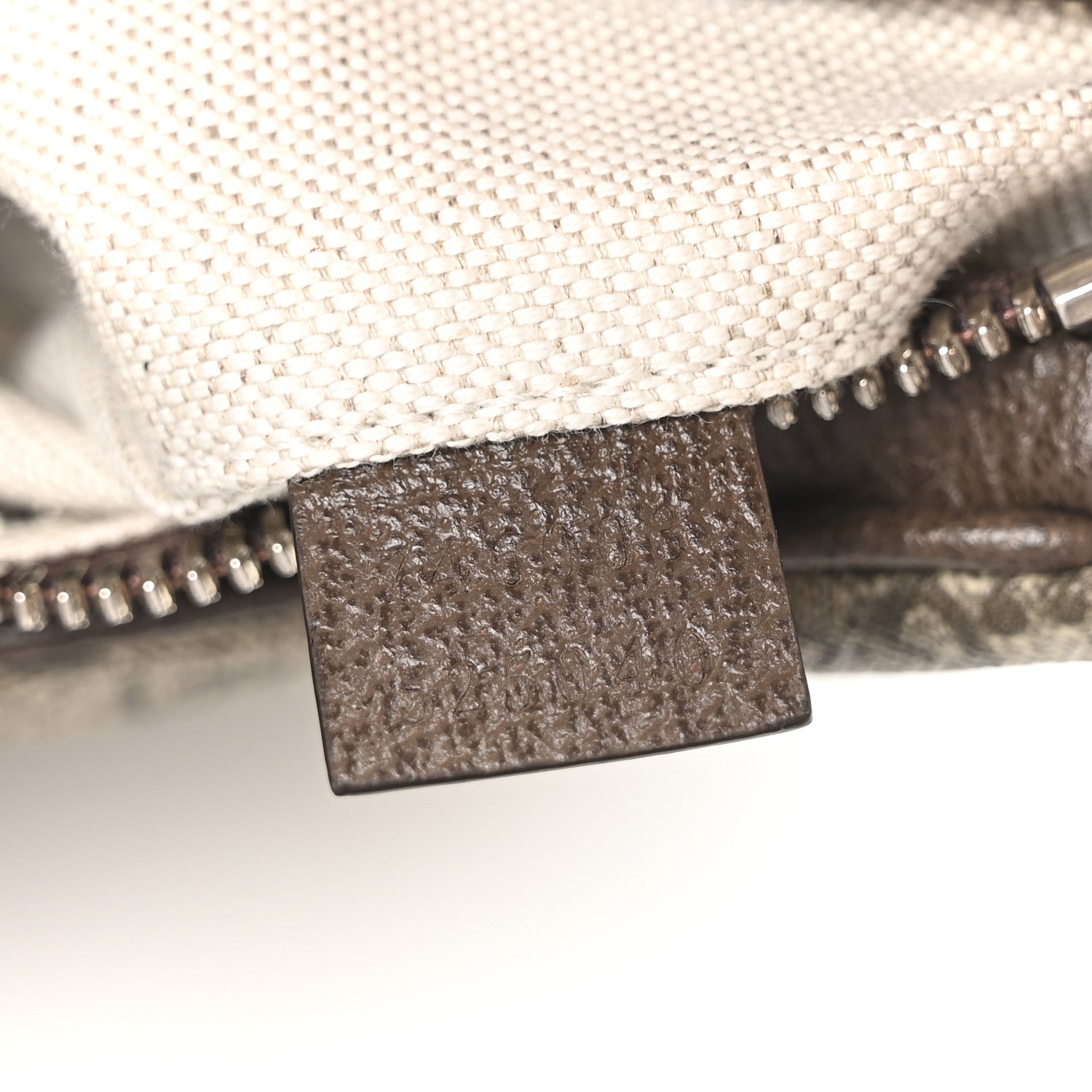 Gucci GG Supreme Monogram Textured Dollar Calfskin Web Mini Attache Bag Beige Ebony New Acero Beige Ebony New Acero 7 of 10