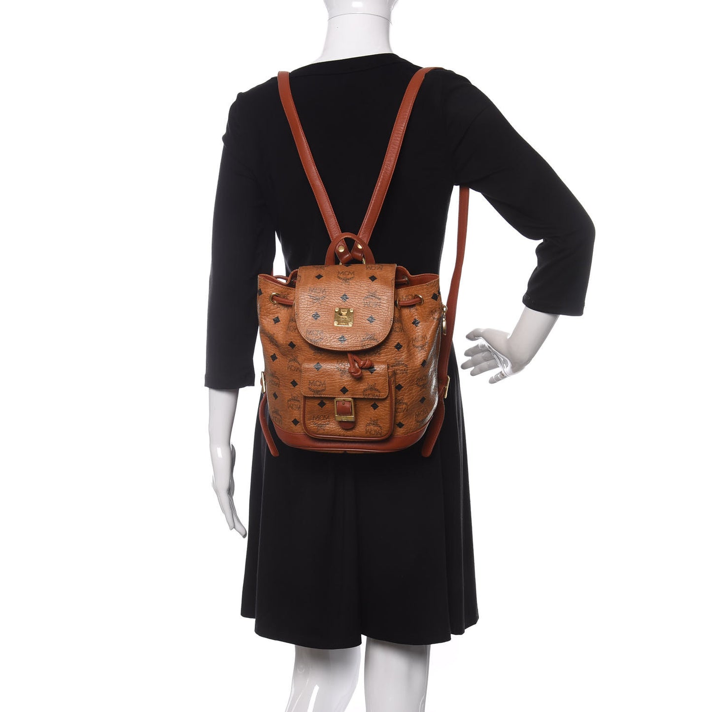 Visetos Drawstring Backpack Cognac