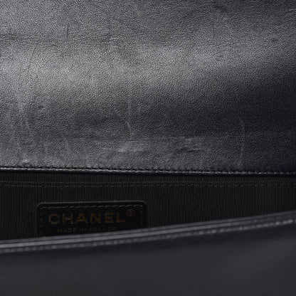 Chanel Lambskin Quilted Medium Boy Flap Dark Navy 9 of 18