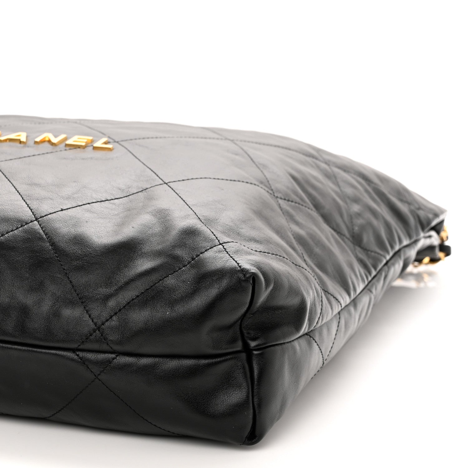 Chanel Shiny Calfskin Quilted Large Chanel 22 Black 11 of 11