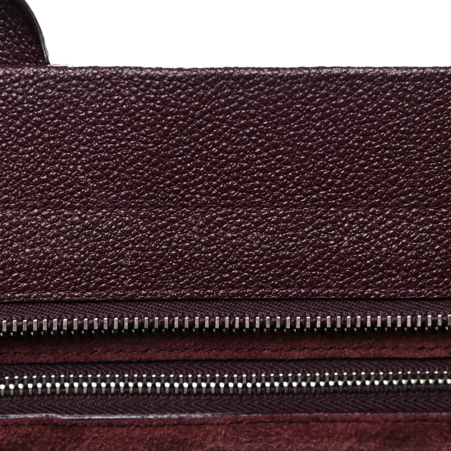 Grained Calfskin Medium Cabas Rive Gauche Amaranto