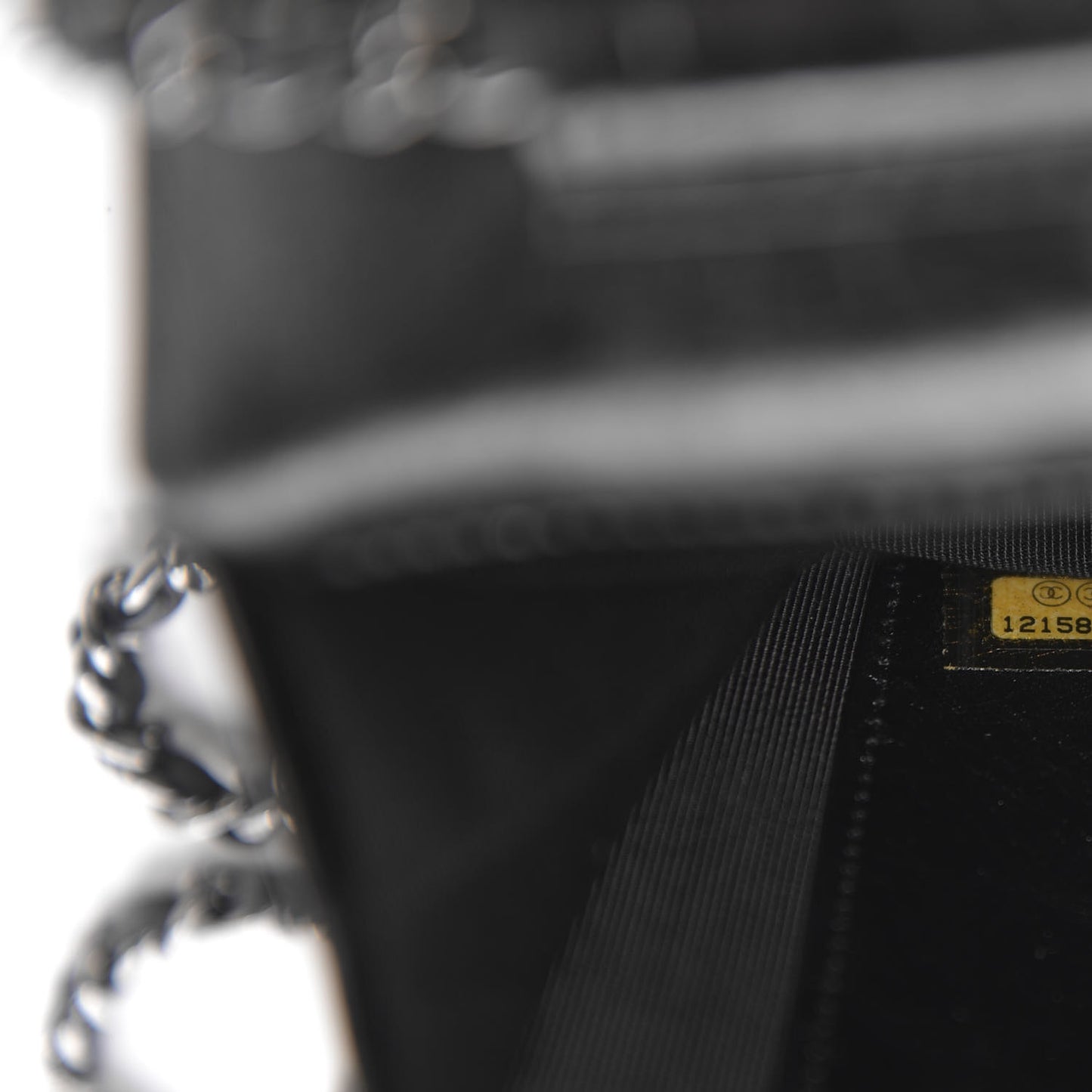 Metallic Glazed Aged Calfskin Reissue Wallet On Chain WOC Black