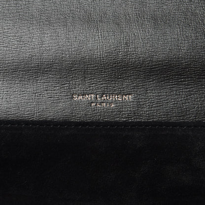 Saint Laurent Calfskin Medium Bellechasse Satchel Black 6 of 8