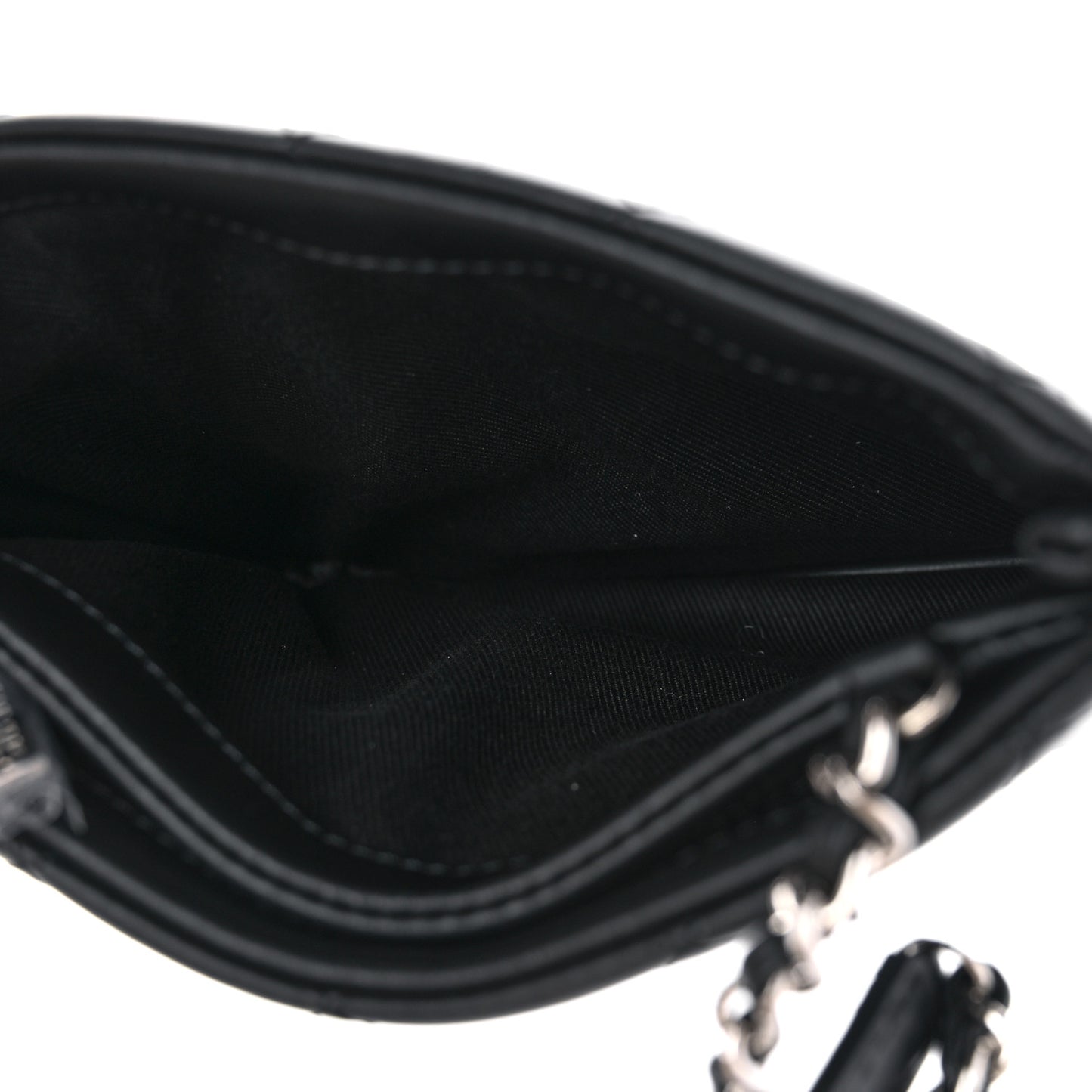 Lambskin Quilted Crossbody Bag Black