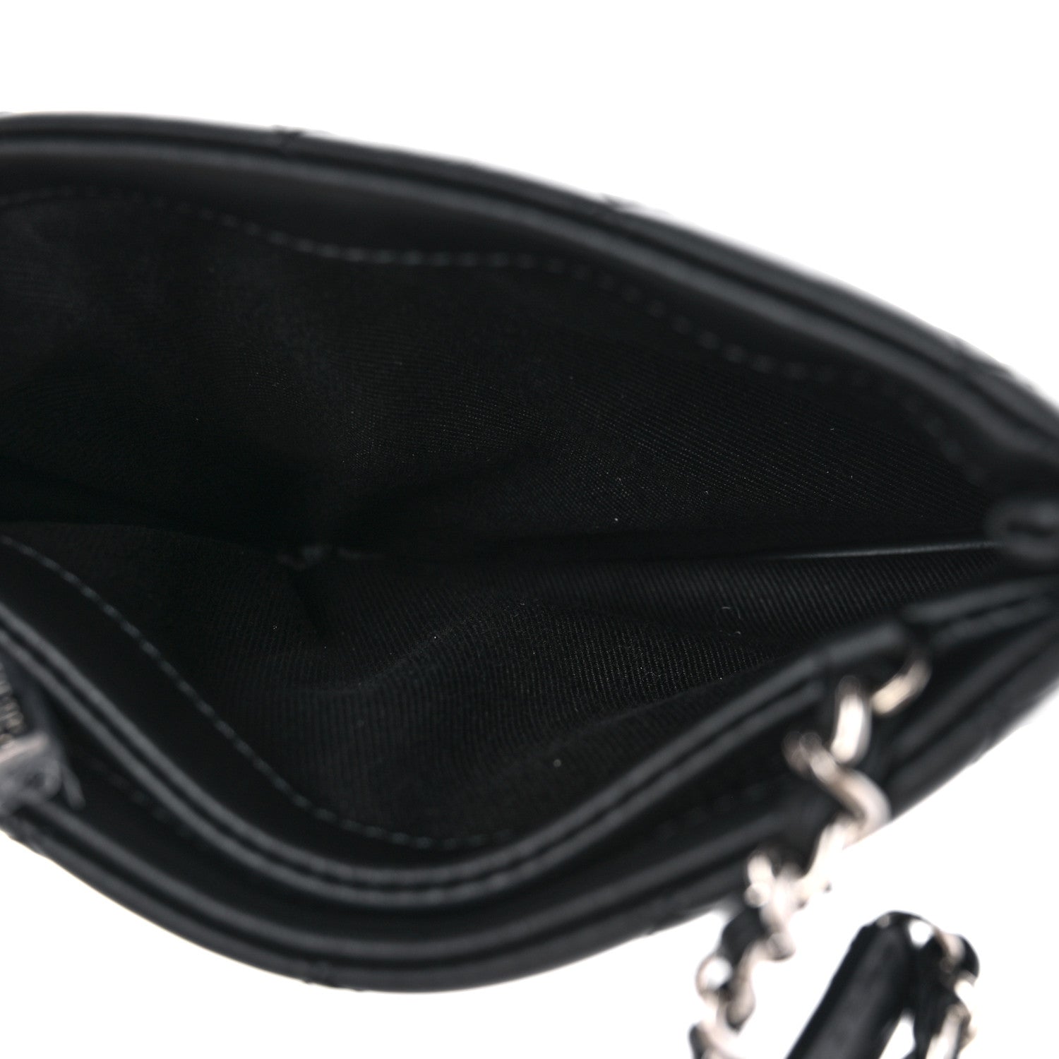 Chanel Lambskin Quilted Crossbody Bag Black 6 of 12