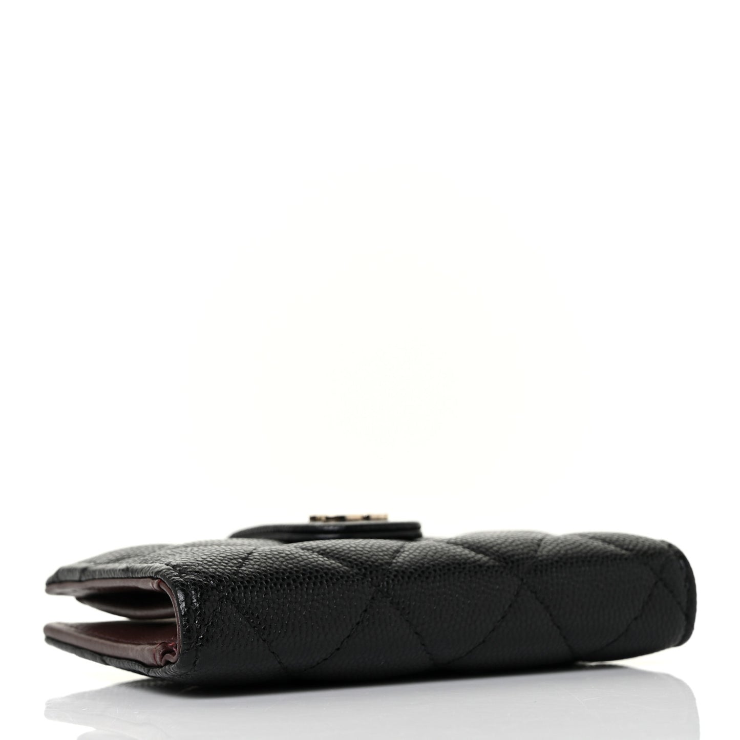 Caviar Quilted Small Classic Wallet Black