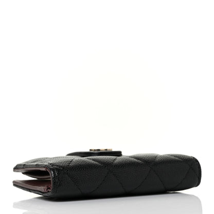 Chanel Caviar Quilted Small Classic Wallet Black 4 of 9