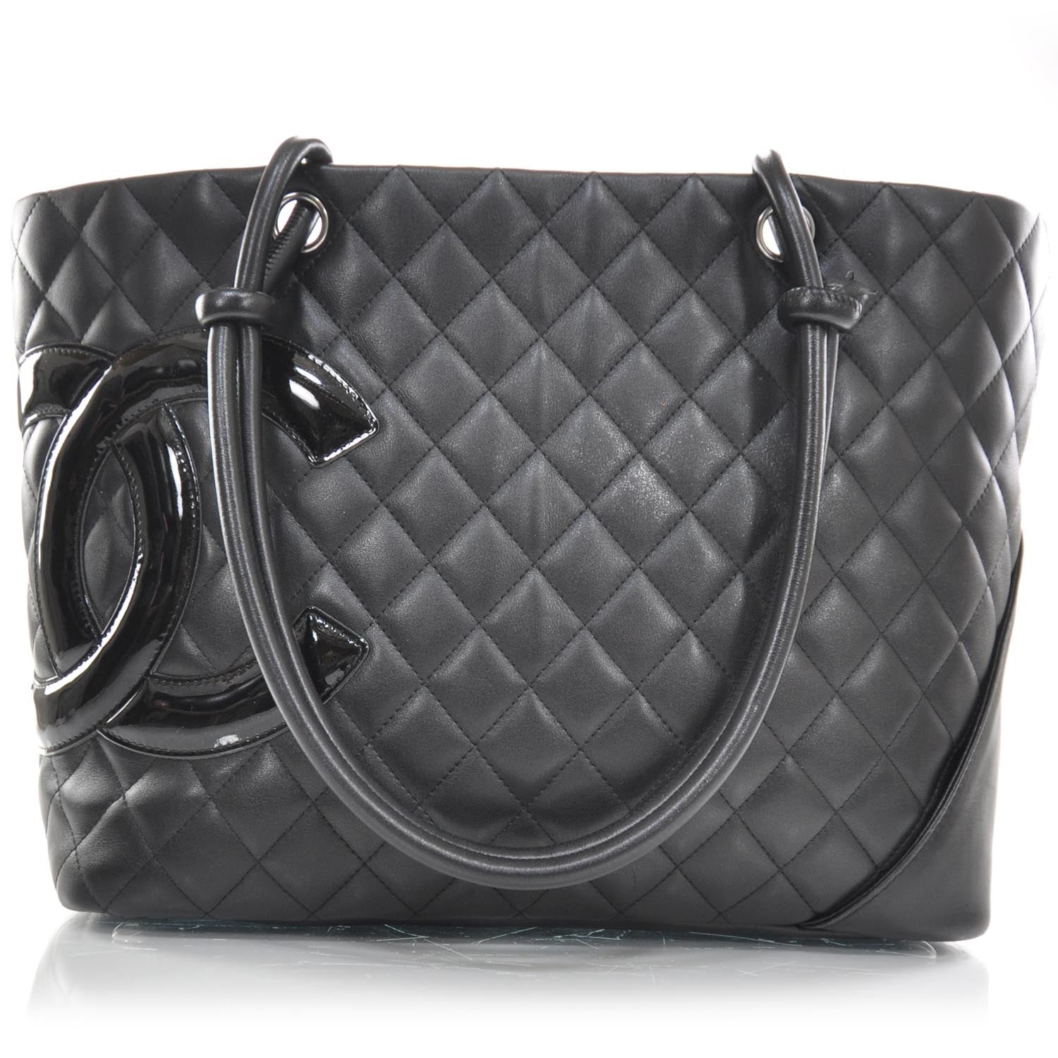 Chanel Calfskin Quilted Large Cambon Tote Black 1 of 11
