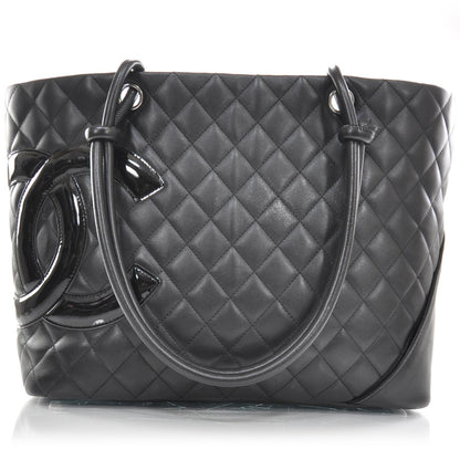 Chanel Calfskin Quilted Large Cambon Tote Black 1 of 11