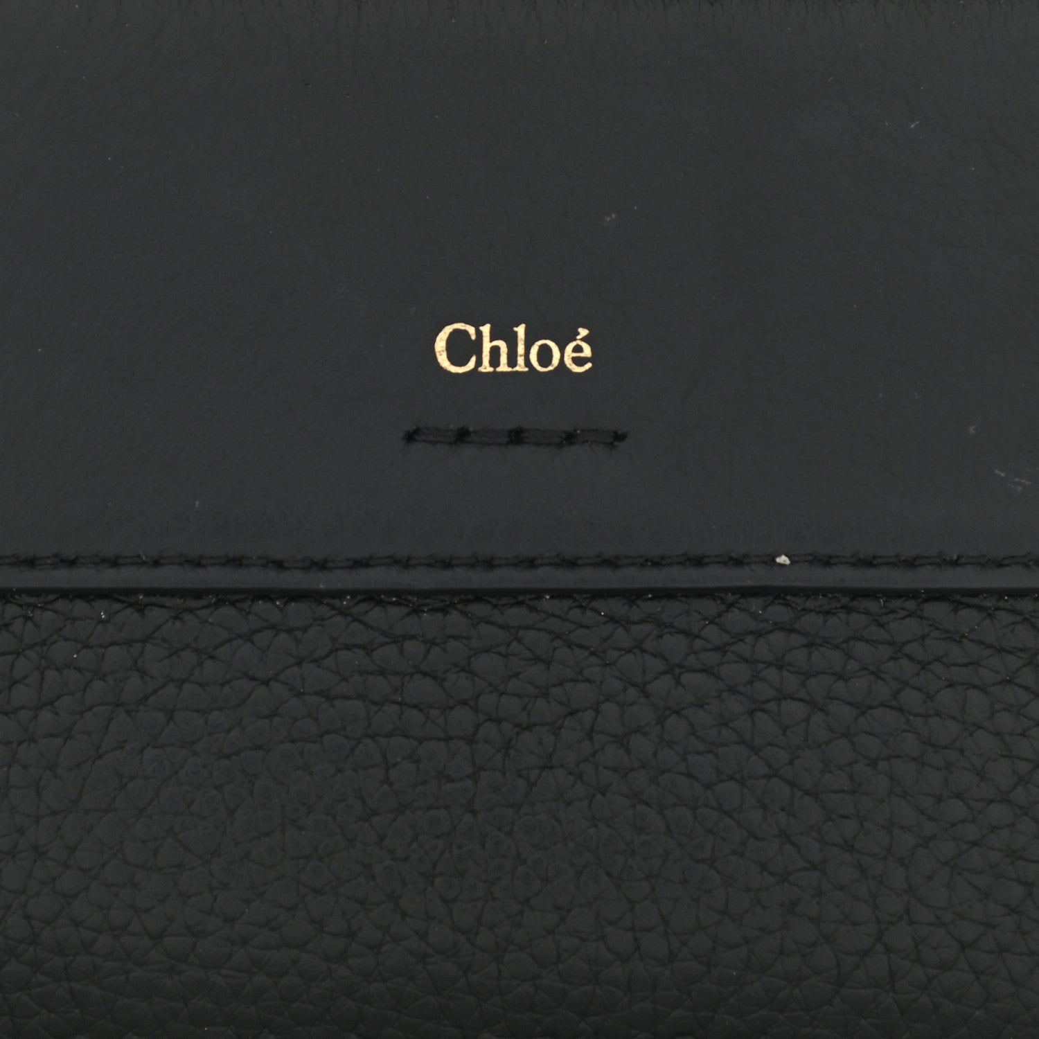 Chloe Grained Calfskin Drew Card Holder Black 7 of 9