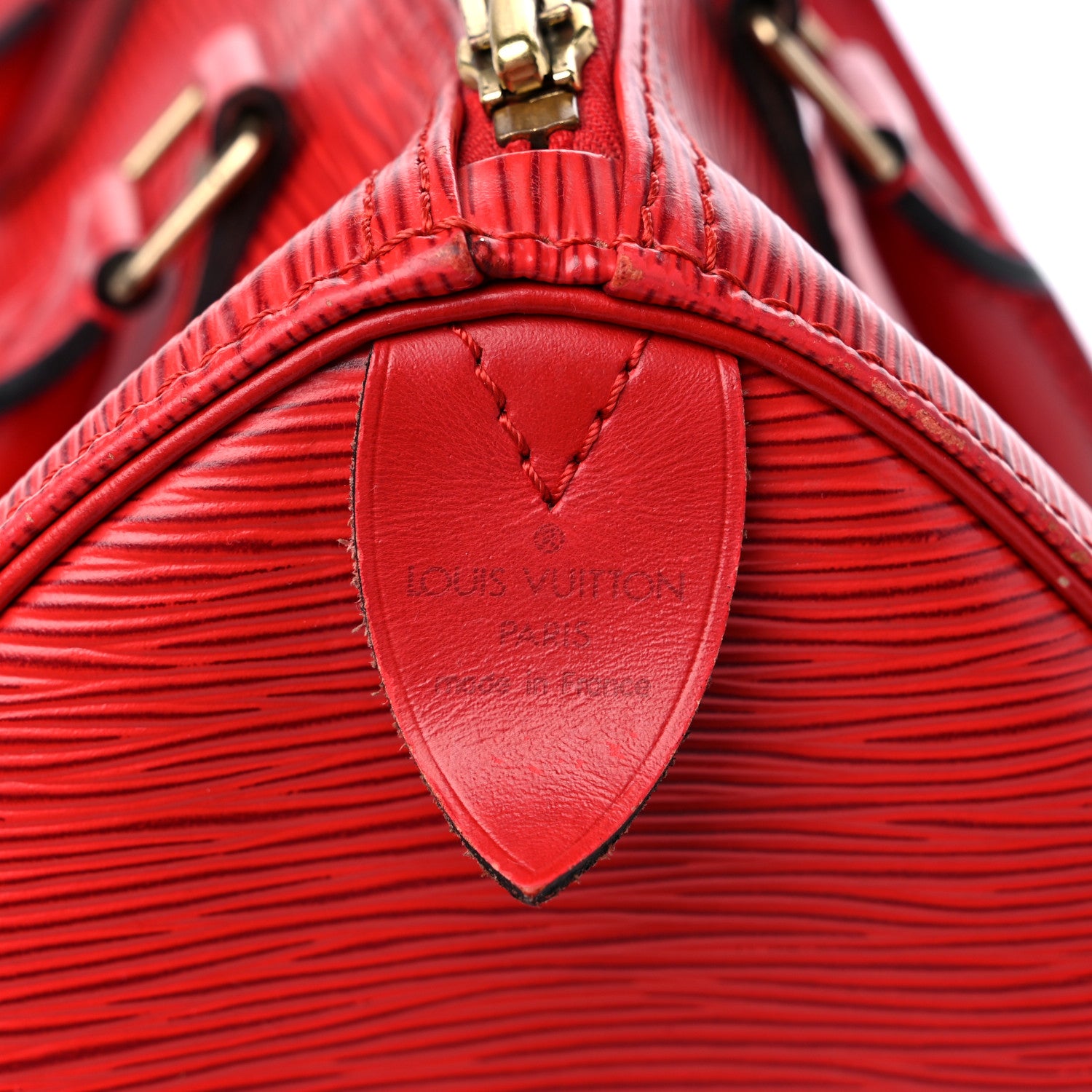 Louis Vuitton Epi Speedy 25 Castillan Red 7 of 18