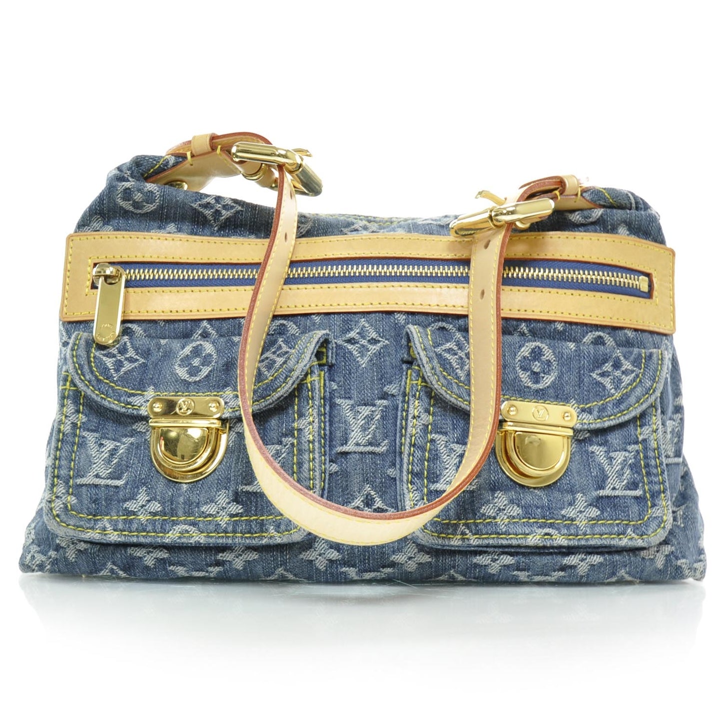Monogram Denim Baggy PM Blue