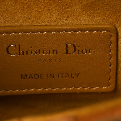 Christian Dior Velvet Crystal Mini Saddle Bag Camello 6 of 11