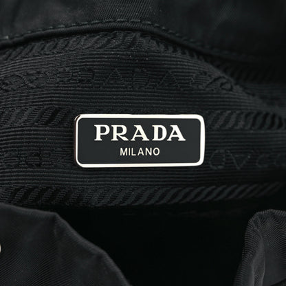 Prada Saffiano Tessuto Nylon Vela Bucket Wristlet Black 6 of 10