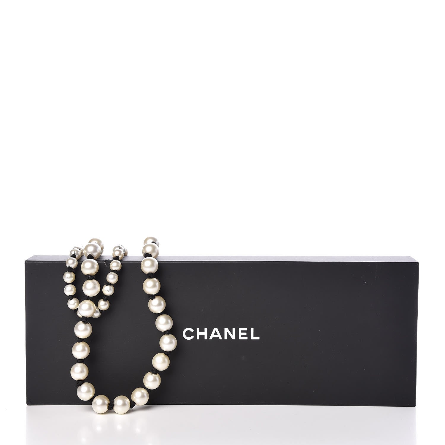 Chanel Pearl Grosgrain CC Long Multistrand Necklace Gold 6 of 6
