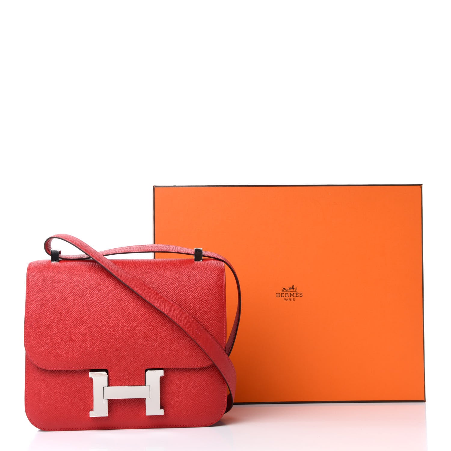 Hermes Epsom Constance 24 Rouge Casaque 11 of 13