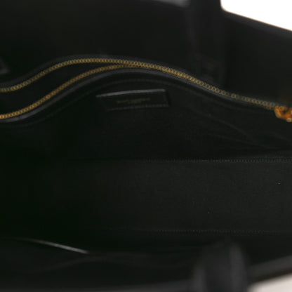 Saint Laurent Calfskin Small Manhattan Shopper Tote Black 5 of 8