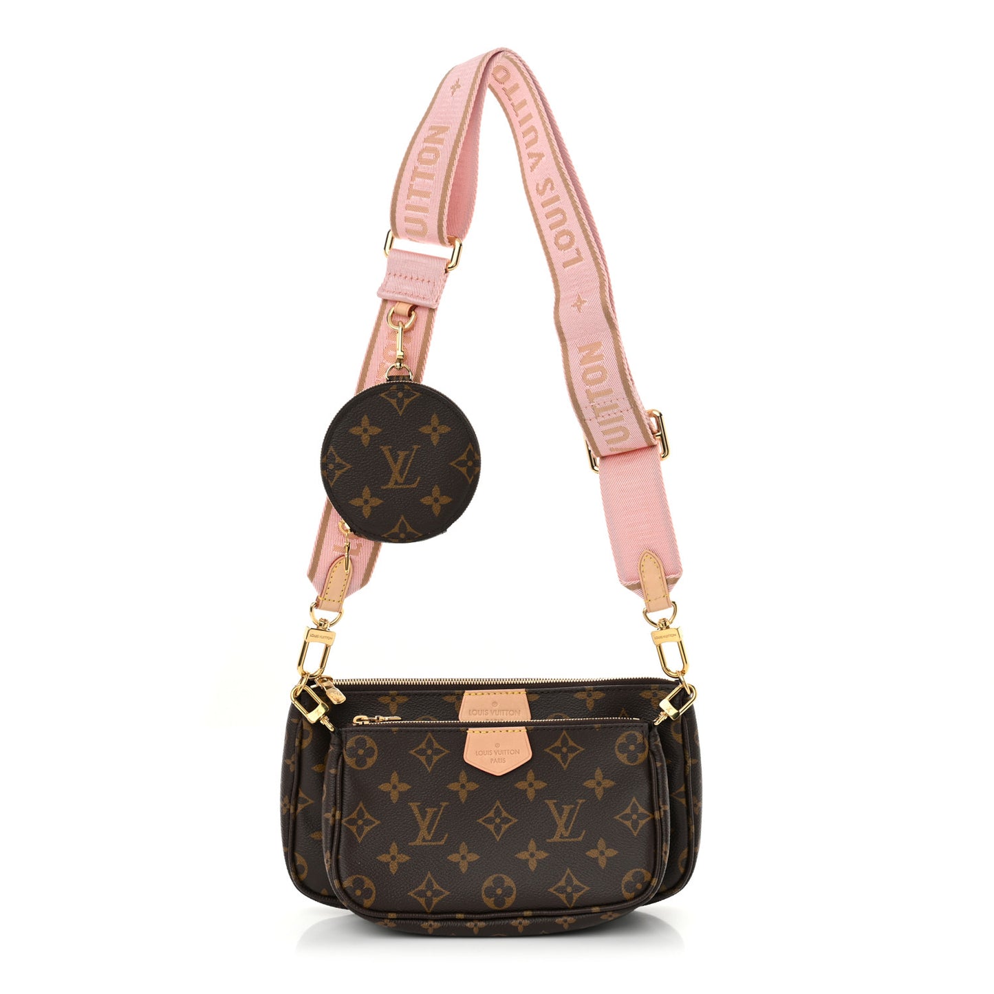 Monogram Multi Pochette Accessories Rose Clair