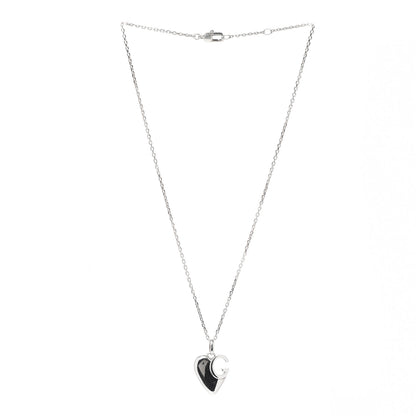 Gucci Sterling Silver Charlotte Cutout G Heart Pendant Necklace 3 of 6