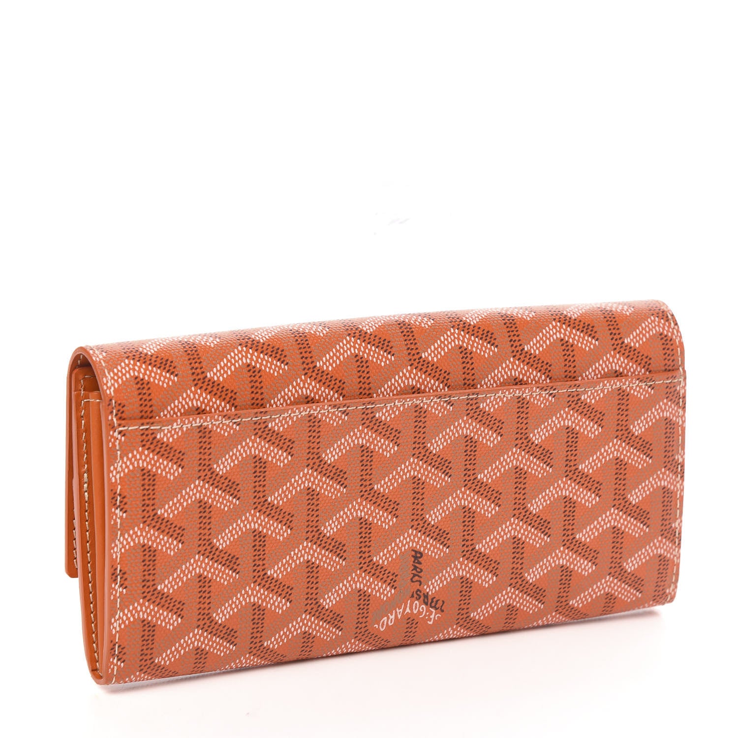 Goyard Goyardine Varenne Long Wallet Orange 3 of 7