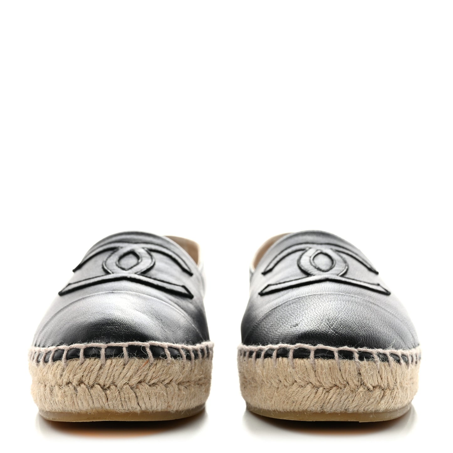 Lambskin CC Espadrilles 36 Black