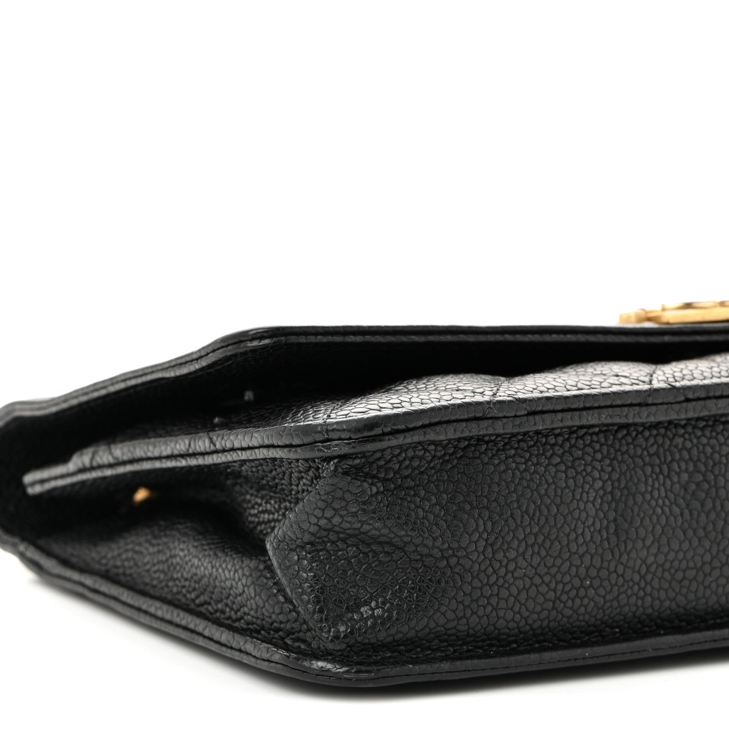 Chanel Caviar Quilted Boy Wallet On Chain WOC Black 10 of 12