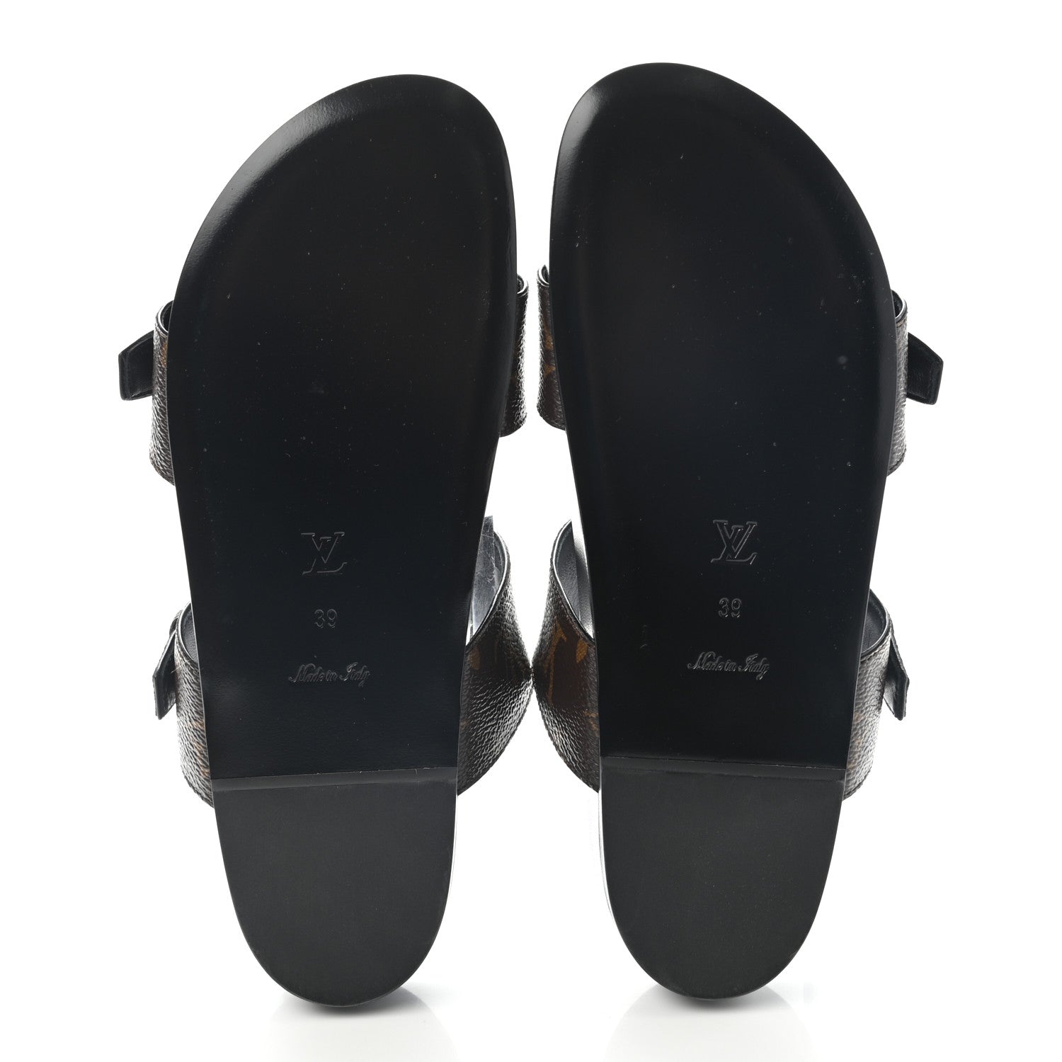 Louis Vuitton Monogram Bom Dia Mule Sandals 39 Black 5 of 10