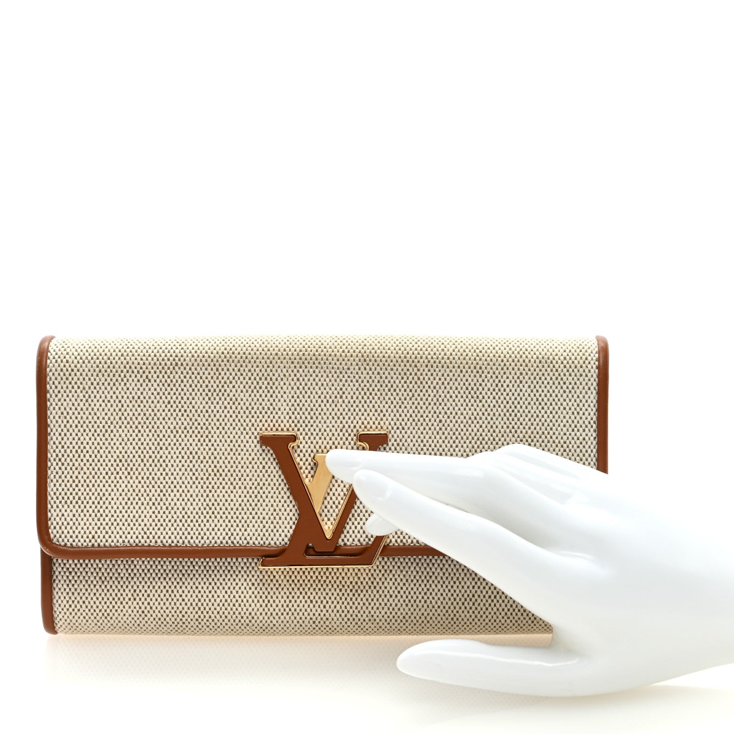 Louis Vuitton Canvas Taurillon Capucines Capucines Wallet Caramel 2 of 7