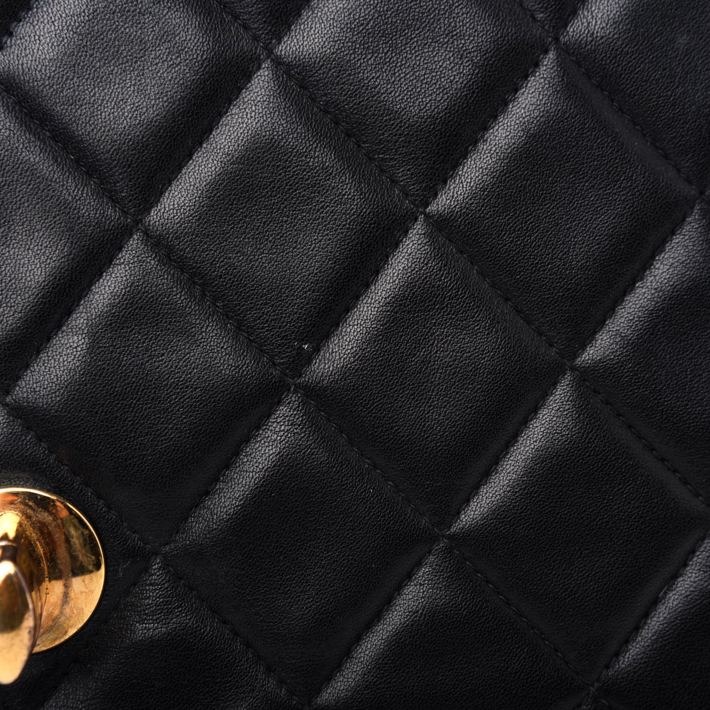 Lambskin Quilted XL Jumbo Single Flap Black