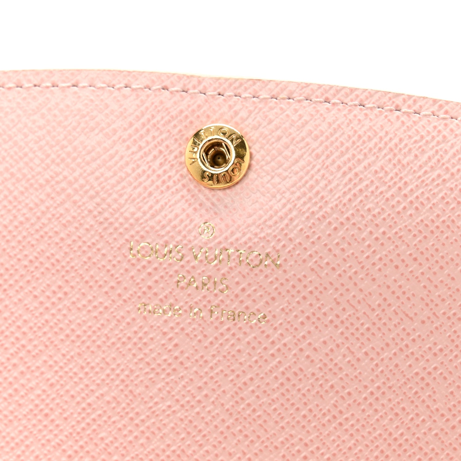 Louis Vuitton Damier Azur Emilie Wallet Rose Ballerine 6 of 8