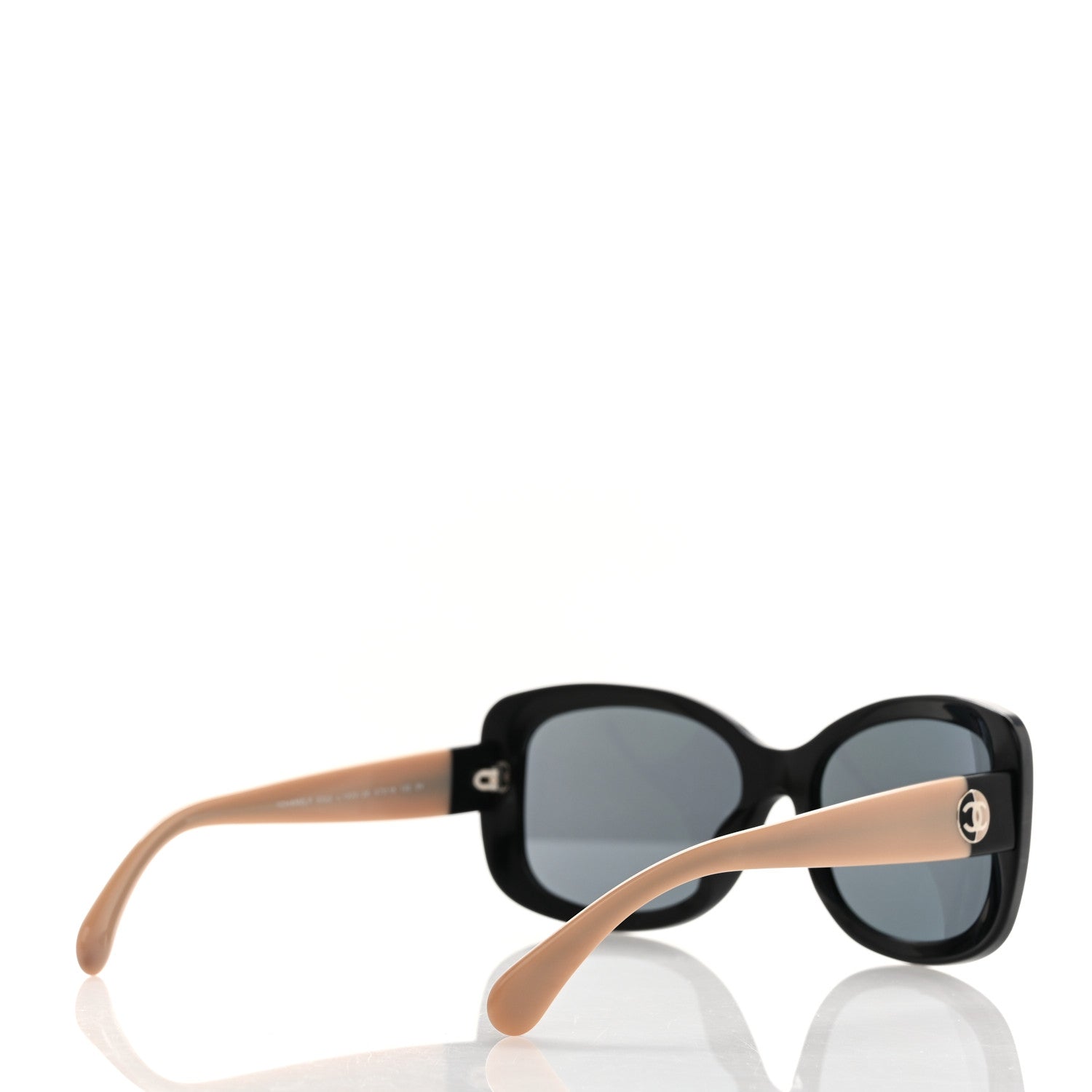 Chanel Acetate CC Sunglasses 5322 Black Beige 4 of 6