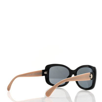 Chanel Acetate CC Sunglasses 5322 Black Beige 4 of 6