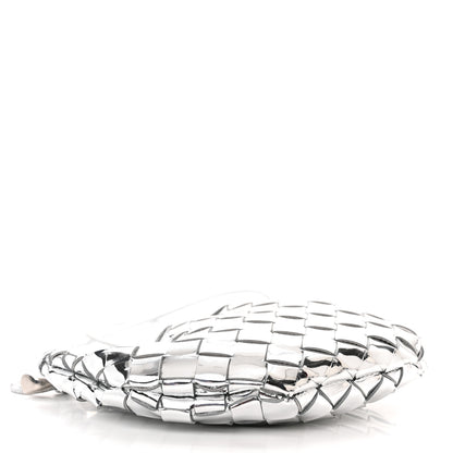 Bottega Veneta Mirror Laminated Nappa Intrecciato Mini Sardine Bag Silver 4 of 9