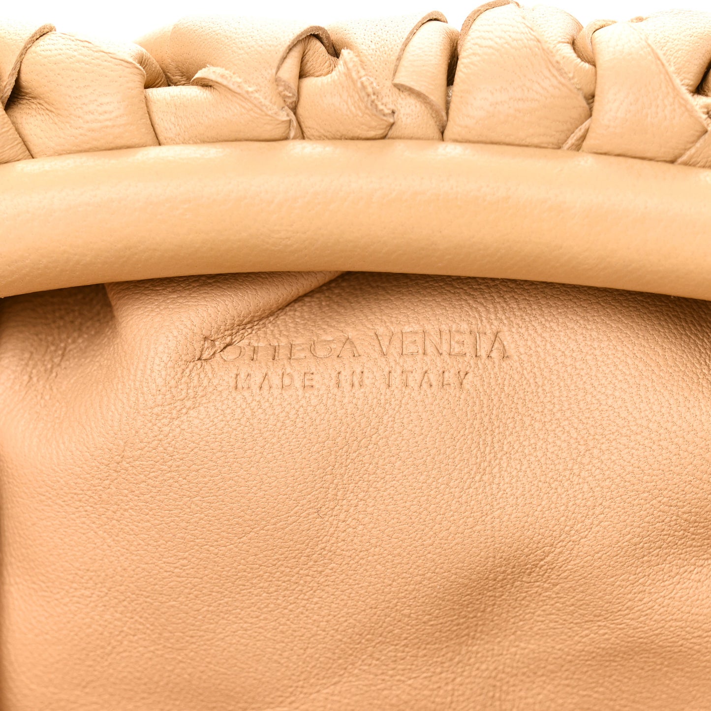 Nappa Intrecciato The Mini Pouch Almond