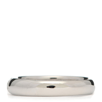 Mikimoto Platinum Diamond .35ct 4mm Pave Band Ring 53 6.25 6 of 8