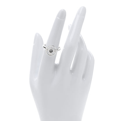 Tiffany Sterling Silver Atlas Round Medallion Ring 53 6.5 2 of 5