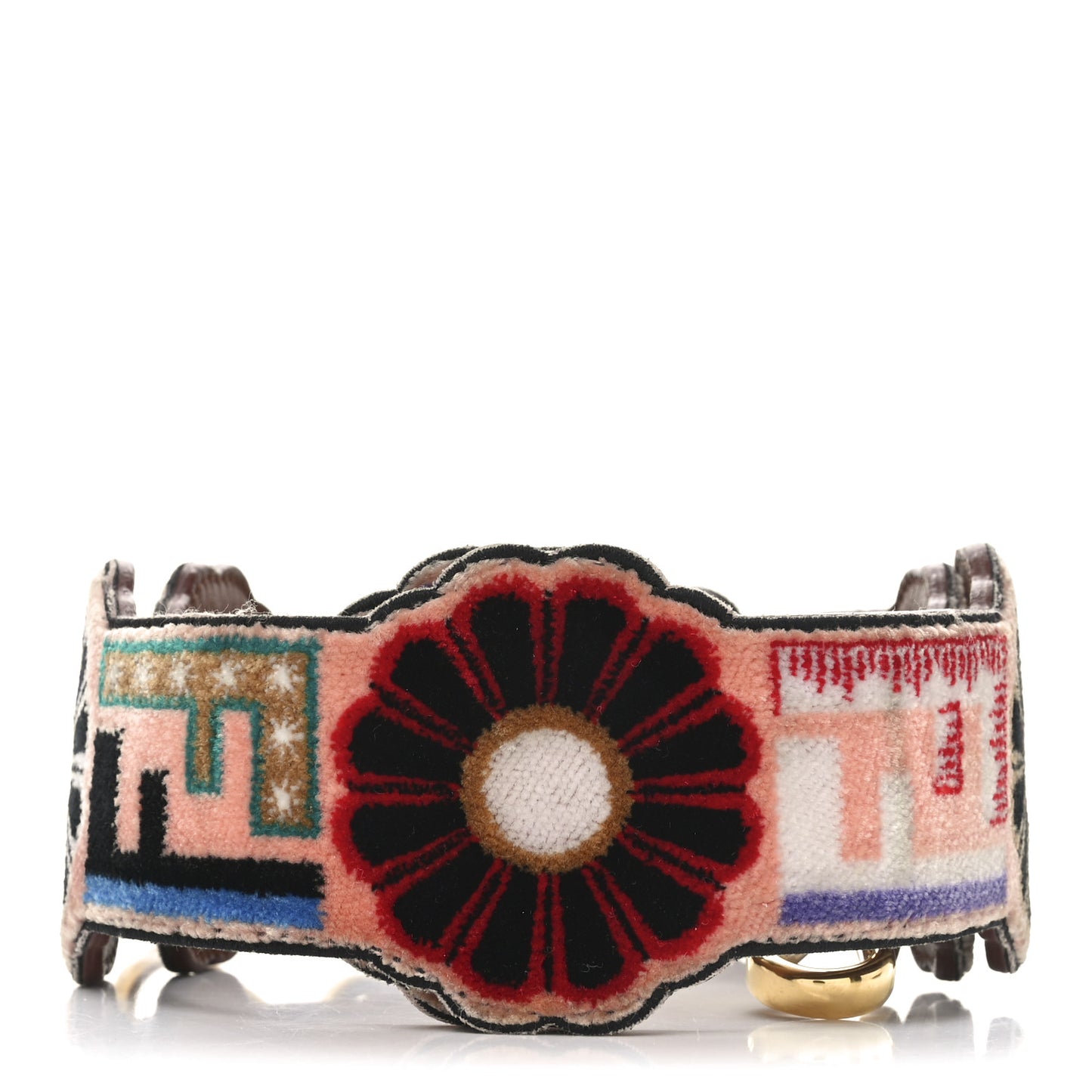 Velvet Vitello Dolce Fun Fair Embroidered Strap You Multicolor
