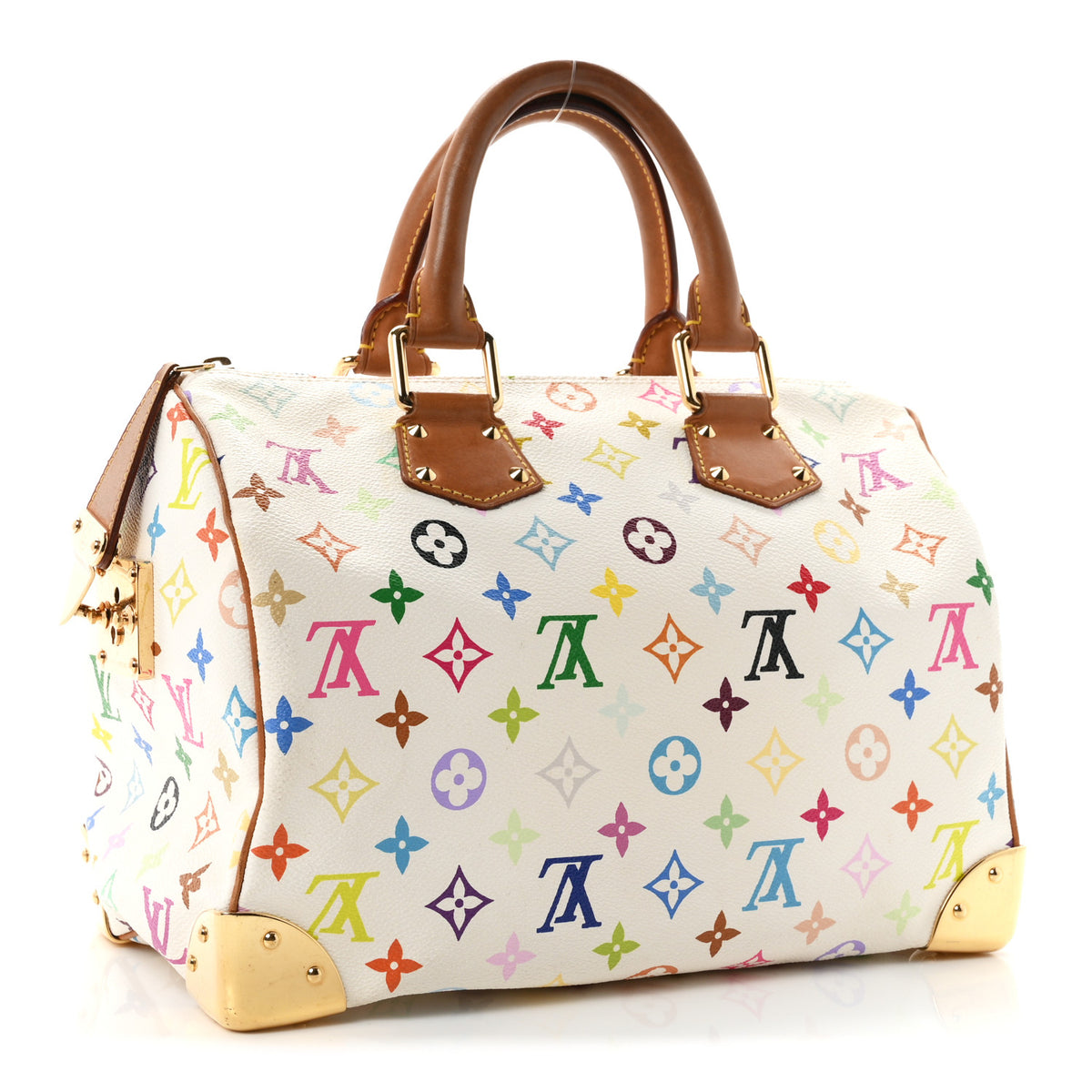 Monogram Multicolor Speedy 30 White