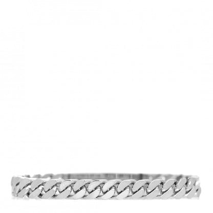 Hermes 18K White Gold Diamond TPM Kelly Gourmette Bracelet SH 3 of 5
