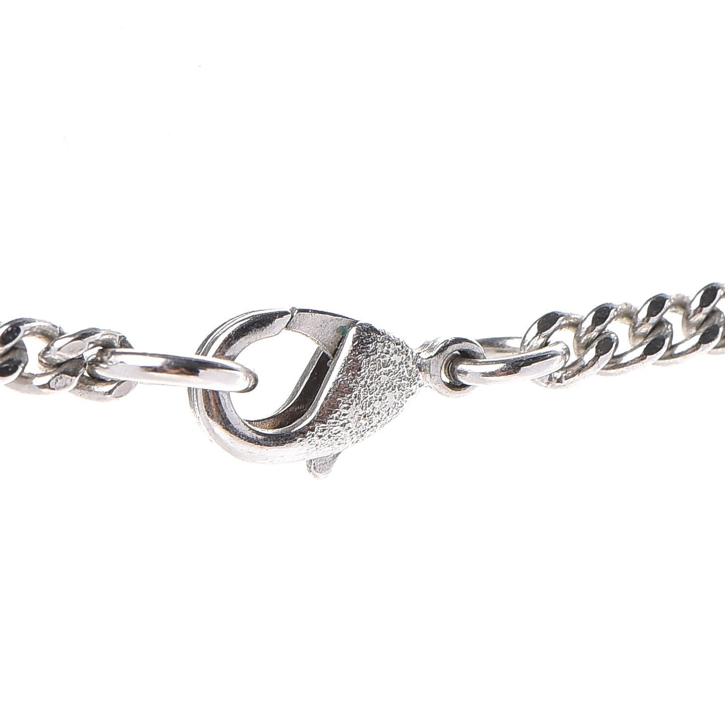 Baguette Crystal CC Necklace Silver